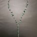 Collana rosario angelico in malachite.  San Michele Arcangelo 