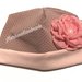Cappello reversibile in cotone neonata o bambina con applicato un fiore
