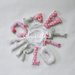 Una romantica ghirlanda rosa per decorare la cameretta di Carlotta con il suo nome: un'idea regalo originale per personalizzare la sua stanza