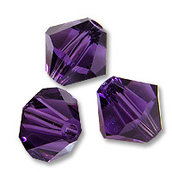 15 Cristalli Modello Bicono Swarovski 4mm Purple Velvet