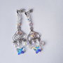 Orecchini chandelier Crystal Butterflies