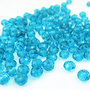 50 perle rondelle cristallo azzurro intenso 8 mm