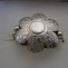 anello argento con fiore argento
