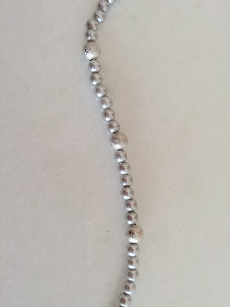 Bracciale multigiro con perle giapponesi, perle di conchiglia, tonalit