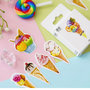 LOTTO 45 stickers adesivi in carta "Ice Cream" (da 1 a 3 cm)