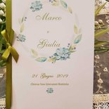 Libretto Messa Matrimonio Personalizzato fiori
