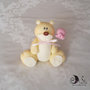 Cake topper orso con palloncino e stelline per bimba 