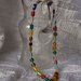 collana perle di vetro multicolor
