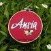 Ricamo in telaio - embroidery - tema floreale - ANSIA - rose rosa, gialle e grigie . handmade  - kawaii - idea regalo mamma
