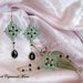 Orecchini verde chiaro al chiacchierino, agata muschiata, lepidolite, cristalli e perle