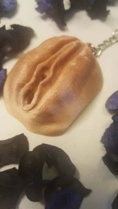 Portachiavi keychain vulva vagina realistica effetto seta