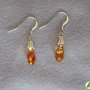 Orecchini Goccia Arancio Swarovski