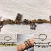 Serie 1. Set 3 braccialetti cotone cerato e argento tibetano. Due hanno lunghezza 18cm ed il terzo può essere adattato facendo scorrere i nodi.