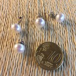 LES POULETTES BIJOUX Orecchini A Catena In Argento 925 Dorato Con Perla Coltivata - Gioiello Made In Europe In Scatola Regalo