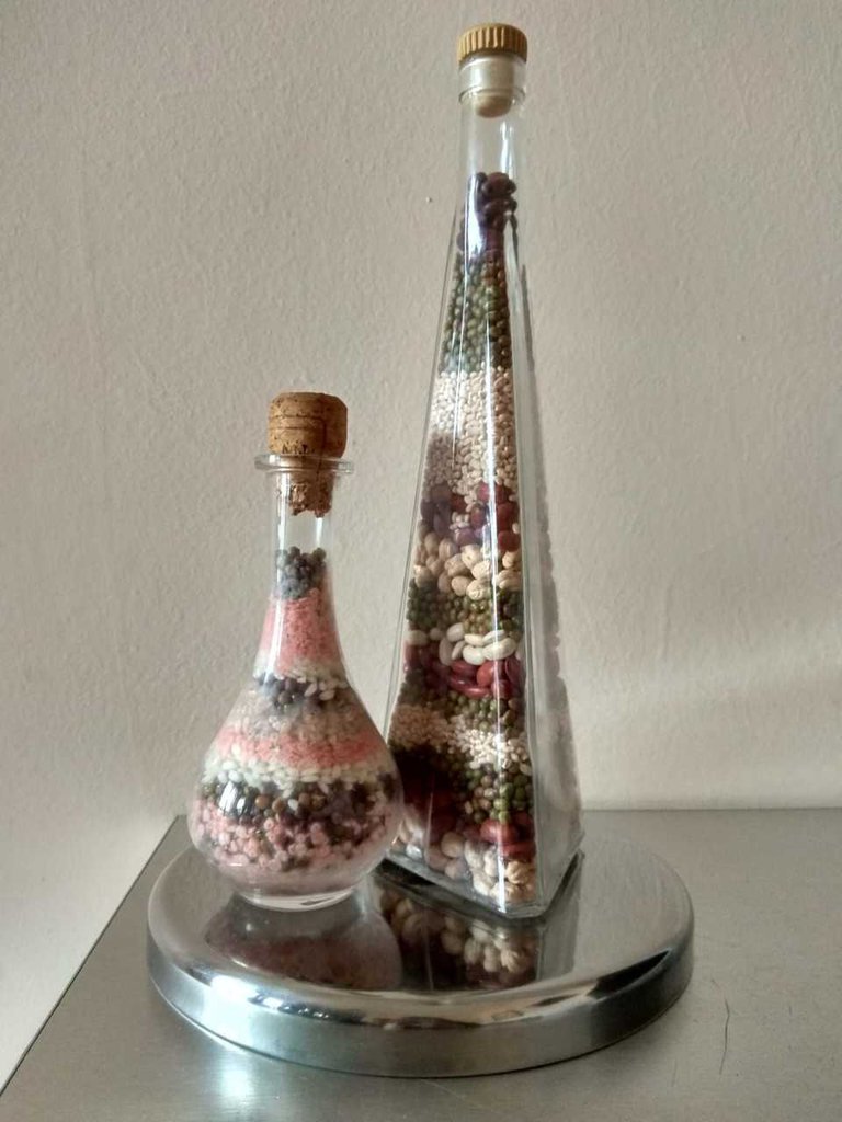 vetro elegante e moderno Set di bottiglie da 750 ml bianco, 15 pezzi bottiglie di vetro vuote da riempire vetro di alta qualità bottiglie decorative 