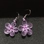 orecchini fiori lilla