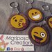 Portachiavi Emoticons / Emoji in legno