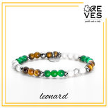 LEONARD - BRACCIALI REVES FATTI SU MISURA CON PIETRE NATURALI E COMPONENTI IN ARGENTO925,ACCIAIO 316L E METALLO