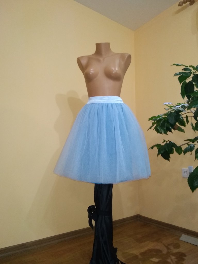 FYMNSI Vestito Lungo Da Principessa In Tulle Per Bambina - Damigella D'Onore, Senza Maniche, Blu (7-8 Anni)