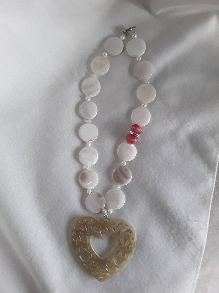 Collana Con Ciondolo Unicorno In Conchiglia Paua/Abalone Naturale Iridescente, Placcato Rodio, Catena 45,7 Cm – Gioiello Artigianale Unico - 6