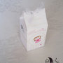 portaconfetti milk box prima comunione angioletto per bimba rosa e avorio personalizzabile
