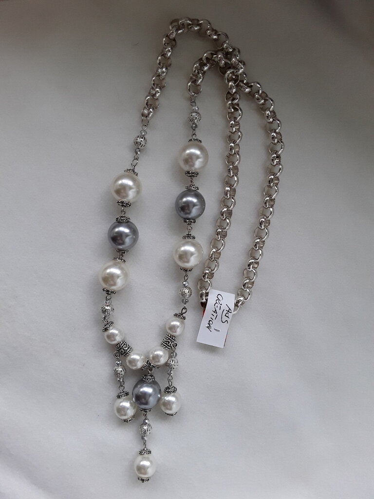 Collane Di Perle Naturali Rotonde Bianche Pure Con Certificato - Foto 14