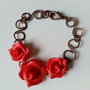 Braccialetto rose rame