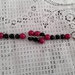 Bracciale con perle fucsia