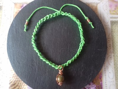 Braccialetto estivo verde con unakite Braccialetto estivo verde con unakite