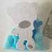 Sacchettino organza elefante orsetto topolino Bomboniera bomboniere nascita/battesimo bimbo azzurro 