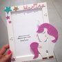 Porta foto cornice Portafoto bimba unicorno in gomma. Glitter PERSONALIZZABILE