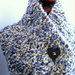 Schema pattern (maglia ai ferri) per Valentine Blue - Scaldacollo di lana grossa - 