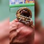 anello oro e marrone fatto a mano con capsule del caffè - linea Dear