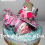 Torta di Pannolini Pampers Aereo grande - idea regalo, originale ed utile, per nascite, battesimi e compleanni