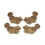 Charms Stregatto Gatto bronzo Alice in Wonderland 4 pz