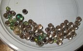 58 perle miste in vetro