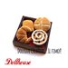 Miniatura dollhouse - panettiere - pane - girella cioccolato e zucchero - sfilatino, pagnotta, cornetto, croissant - handmade kawaii idea regalo 1:12