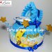 Torta di Pannolini culla carrozzina Pampers Baby Dry + bavaglino personalizzato topolino Minnie idea regalo nascita baby shower battesimo