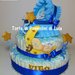 Torta di Pannolini culla carrozzina Pampers Baby Dry + bavaglino personalizzato topolino Minnie idea regalo nascita baby shower battesimo