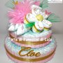 Torta di Pannolini Pampers baby dry bouquet FIORI mazzo rose nascita battesimo baby shower