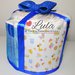 TORTA di PANNOLINI Pampers + NOME DEDICA PERSONALIZZABILE pacco regalo fiocco idea regalo nascita battesimo baby shower