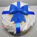 TORTA di PANNOLINI Pampers + NOME DEDICA PERSONALIZZABILE pacco regalo fiocco idea regalo nascita battesimo baby shower