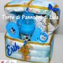 Torta di pannolini SCRIGNO PORTAGIOIE BAULE FORZIERE + regali Topolino Minnie idea regalo nascita battesimo baby shower femmina