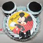 Torta di pannolini Pampers MINNIE TOPOLINO idea regalo nascita battesimo baby shower