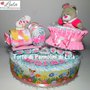 Torta di Pannolini Pampers Treno trenino + peluche idea regalo nascita battesimo baby shower