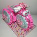 Torta di Pannolini Pampers triciclo idea regalo nascita battesimo baby shower