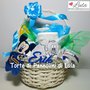 Torta di pannolini / Cesto nascita con regalini Topolino idea regalo nascita battesimo baby shower neomamma