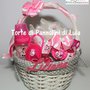 Torta di pannolini / Cesto nascita con regalini Minnie idea regalo nascita battesimo baby shower neomamma