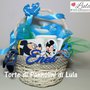 Torta di pannolini / Cesto nascita con regalini Topolino idea regalo nascita battesimo baby shower neomamma