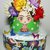 Torta di Pannolini Pampers Baby Dry Frida Kahlo idea regalo nascita battesimo baby shower gravidanza fiori